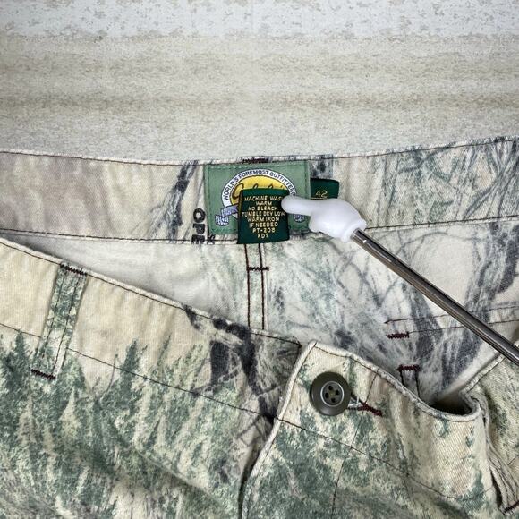 Vintage 90s Cabelas Tactical Pants 42x34 Baggy Wide Leg Hunting Camo Cargos - Picture 5 of 9